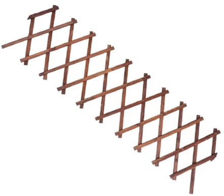 Yardenfun Treillis Extensible Bois pour Jardin Support Plantes Grimpantes Panneau Anti-Corrosion Ajustable pour Clôture et Décoration Murale
