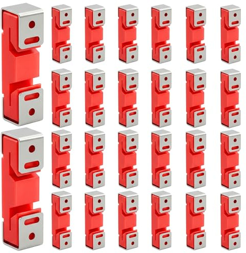 50 Pack Red Sound Isolation Clips-Full Rubber Sound Blocking Clips for Resilient Channel, Reduce Noise in Home/Office/Apartment/Studio Walls & Ceilings