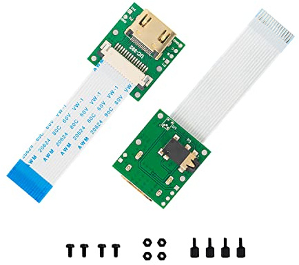 Arducam CSI to HDMI Cable Extension Module with 15pin 60mm FPC Cable for Raspberry Pi Camera V3/V1/V2/HQ (Pack of 2, 1 Set)