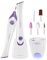 TOUCHBeauty TB-1335 Elektrisches Maniküre Set, 5 in 1 professionelles Pediküre Set Nagelpflege Set kraftvolle Nagelfeile mit Polierwerkzeuge und UV LED Nageltrockner für Haus und Salon