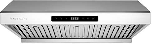 Hauslane Range Hood 30 Under Cabinet,900 CFM Kitchen Range Hood | 3 Speed Exhaust Fan, Delay Auto Shut-Off Vent Hood | Stainless Steel Electric Stove Ventilator | Chef Series PS10