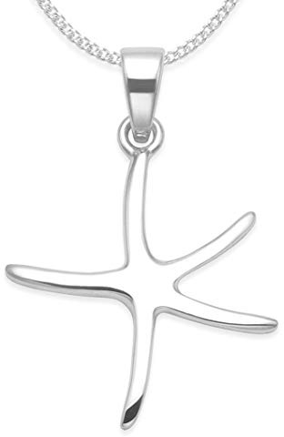 Heather Needham Sterling Silver Starfish Necklace on 16 silver chain- Size: 22mm X 20 mm. 8166/16