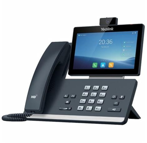 Yealink Téléphone IP SIP-T58W avec Appareil Photo - Écran Tactile réglable 7 - Caméra HD 5 MP