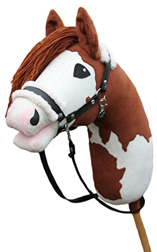Hobbyhorse with bridle A3| Realistic steckenpferd | Frame overo INFINITY