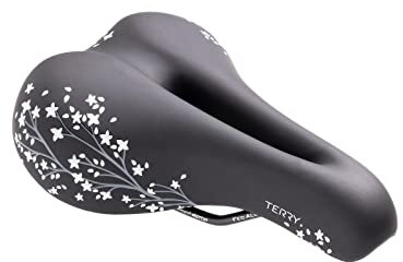 Terry Cite X Gel Italia - Damen Spezifischer Fahrradsattel - Steißbeinentlastung - Für Komfort in aufrechter Fahrposition - Synthetisches Top - Starstruck