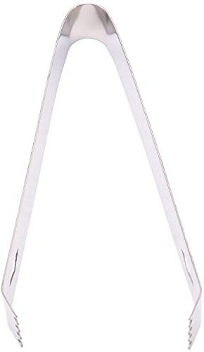 Guvkeug Pinzas de hielo de 1 pieza portátil funcional reutilizable duradera de acero inoxidable pinzas de hielo clip de hielo para el hogar bar