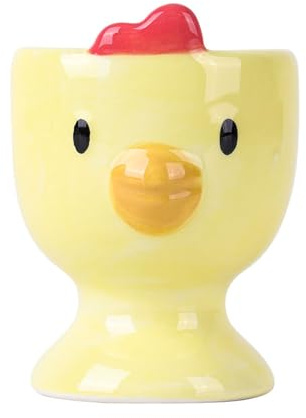 Soulnioi Coquetiers, support à œufs en céramique de dessin animé, support pour œufs à la coque, plateau de support pour œufs à la coque, pour la cuisine, les œufs à la coque, le petit déjeuner, les