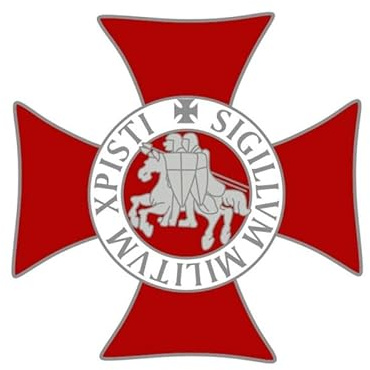 BOBIJOO Jewelry - Anstecknadel Templer Sigillum Militum Xpisti Rotes Kreuz Abzeichen Brosche