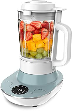 WolFum Batidora para batidos, 1200 W de alta velocidad con función de cita cronometrada – Ideal para batidos, batidos, frutas congeladas y picadoras de hielo – Fácil de limpiar