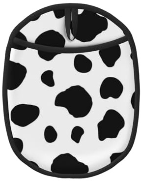 Taches de Vache, Maniques, maniques résistantes à la Chaleur, maniques de Cuisine en Silicone antidérapantes
