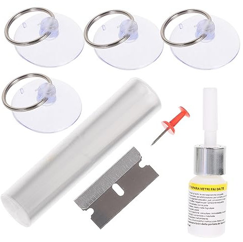 Gatuida 2 Sätze Glas Reparatur Kit Fensterreparaturset Reparaturset Für Windschutzscheibensplitter Auto-windschutzscheiben-reparatur-set Auto-werkzeuge Reparaturset Für Fensterrisse Stahl