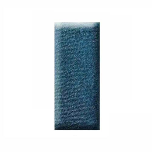 Pannelli Imbottiti per Pareti Bambini, Cuscino da Parete, Pannello Imbottito Decorativo Parete Testiera Anti-collisione, Spessore 3.8mm, Pannelli Murali Imbottiti Autoadesivi(Navy blue,30x50cm)