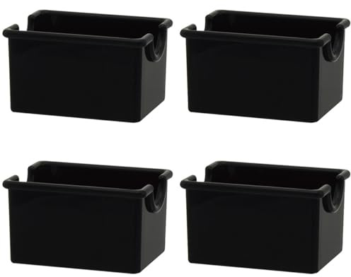 Nicear Juego de 4 soportes transparentes para bolsas de azúcar, organizador de bolsitas de té de mesa de acrílico, recipientes para edulcorantes y condimentos, adecuados para cafeterías, bares