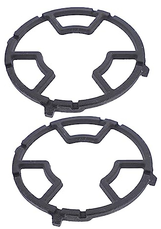 Hierro Rejilla Piezas Negra de Fundido 2, Estufa Gas | Anillo de Soporte para Wok, Aislamiento Térmico y Resistencia al Calor, Desgaste y Ahorro Energético