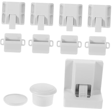 Kühlschrankverschluss Kindersicherung Magnetisch 4 1 Weiß Abs | Türen und Kühlschränke, Innen Einsetzbar, Einfache Installation, Kindersichere Verriegelung