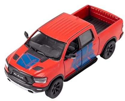 Easy Toys Modellauto kompatibel mit Ram 1500 Rennen – Offroad-Spielzeug mit Türen zum Öffnen – Modellauto (Rot)