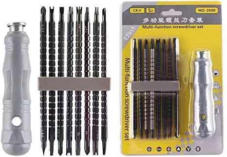 17/13 In 1 Set Cacciavite Magnetico Incrociata Testa Batch Per Trapano Non Slittata Utensili Per Chiavi Maniglia Multiuso Multiuso