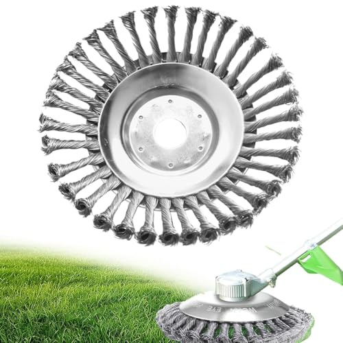 Cabezal Desbrozador Universal De 6″, Cepillo Desbrozador, Cabezal Desbrozador De Alambre De Acero, Cabezal Cortador De Cepillo De Alambre De Acero, Fácil Eliminación De Malas Hierbas