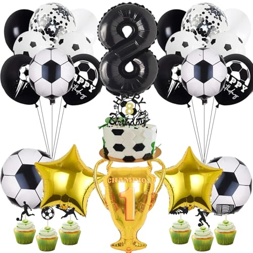 Garçon Déco foot anniversaire garçon Football, Décoration de Football de Fête, Kit Decoration Anniversaire Football, Ballon de Football Anniversaire