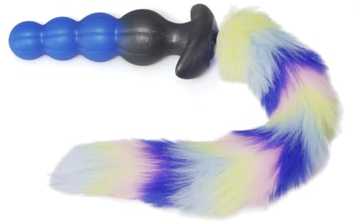 Butt Plug Tail, boules anales de 16 cm avec queue en fourrure amovible de 30 cm, plug anal avec queue, sextoy pour femmes et hommes, cosplay