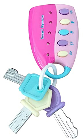 Llave de control remoto antirrobo para coche, modelo para bebés, niños pequeños, llave de música para la primera infancia, juguete educativo, herramienta educativa para el desarrollo (talla única)
