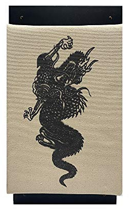 Lees Deluxe Pro Striking Pad Makiwara Dragon Design Large