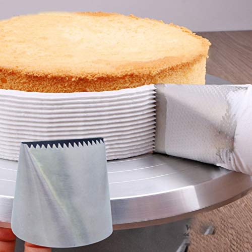 TOSSPER Stainless Steel Extra Large Icing Piping Nozzle, Cream Cake Decorating Tool, Fondant Baking Accessory