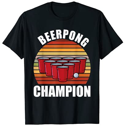 Beerpong Champion Bierpong Trikot Party Bierpong Champion T-Shirt