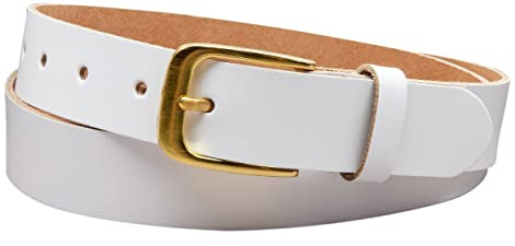 Vascavi Ledergürtel, 3 cm breit, Echtes Leder, Unisex Gürtel für Damen und Herren, MADE IN GERMANY, AM316-SL