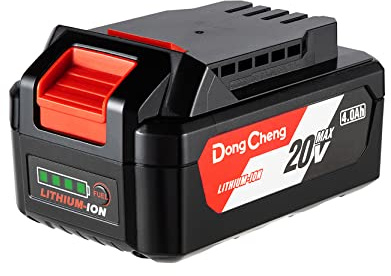 DongCheng 18V (20V MAX) Akku, Lithium-Ionen-Akku mit 4,0 Ah hoher Kapazität, kompatibel mit DongCheng 18V (20V MAX) Elektrowerkzeugen, Modellnummer FFBL2040