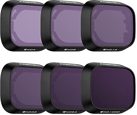 Freewell All Day – 6er Pack ND4, ND8, ND16, ND32, ND64, ND1000 Filter Kompatibel mit Mini 3 Pro/Mini 3, Neutraldichte