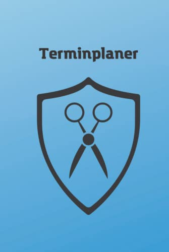 Terminplaner für Friseurinnen und Friseure – Blau - Termine für 65 Tage auf 132 Seiten planen – DIN A5 – Hardcover