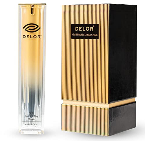 Delor Gold Double Lifting Creme - Gesichtspflege gegen Falten - Anti Aging Creme für alle Hauttypen - Hautstraffender Effekt - 50ml