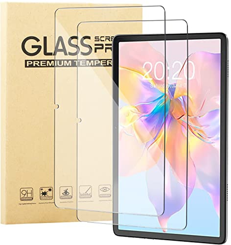 KUSINHOKA Schutzfolie für Teclast M50 Pro/P40HD/M40 Plus 10.1 Zoll, 2 Stück 9H Anti-Kratzen Anti-Fingerabdruck Gehärtetem Schutzglas Anti-Öl Anti-Bläschen Hohe Empfindlichkeit Displayschutzfolie