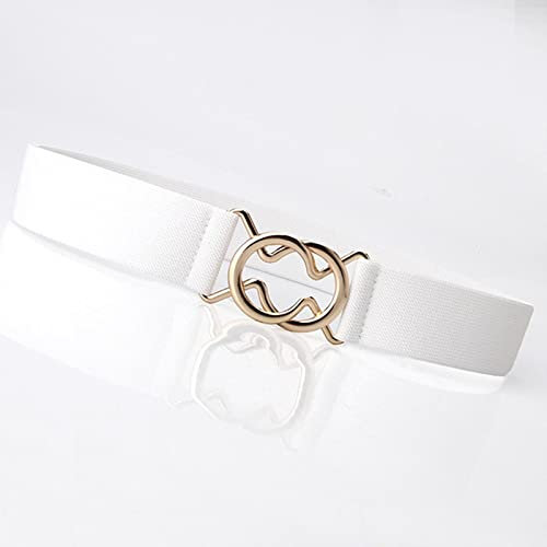 Einfache elastische Taille Kummerbunds Kleid Slim Taillengürtel für Frauen Metall Ring Schnalle Korsett Gürtel