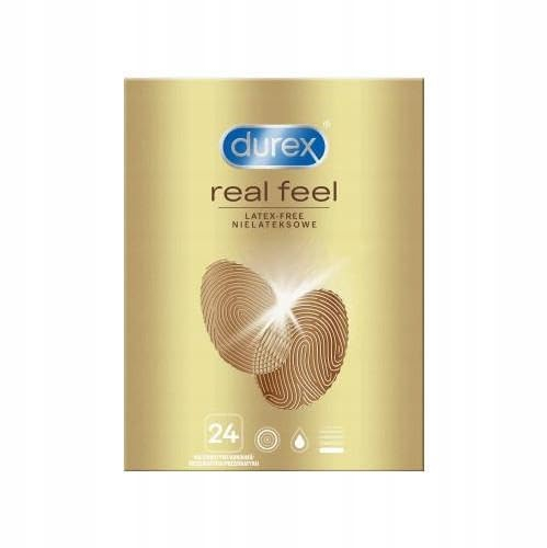 Durex Natural Feeling Kondome – Latexfreie Kondome aus Real-Feel-Material & mit anatomischer Easy-On-Form – 32er Pack (4 x 8 Stück)