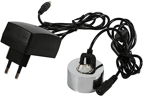 Generador de Niebla Ultrasónica de 24 V Nebulizador para Fuentes de Agua Interiores y Exteriores con Adaptador 100-240 V y Efecto de Enfriamiento