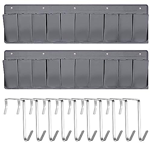 DKSooozs 2 Stück Wohnmobil Schuhaufbewahrung Organizer Hängende Schuhtasche Nachttisch Aufbewahrungstasche 111 cm mit 10 für Schuhe Spielzeug Werkzeug A