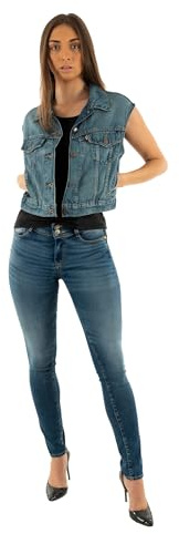 Levi's Shrunken 90S Gilet, Stop FLAXING Vest, XXS Donna