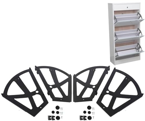 Scharniere für Schuhe, Schubladen, Schrank, Klapprahmen, 4 Stück, Schuhschrank-Scharniere, Schuhregal-Scharnieres, Wohnmöbel, Schuhe, Schubladen, Schrank, Scharnieres,