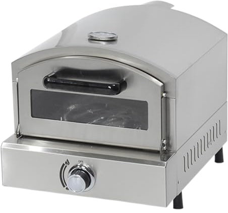 Beachtiful Forno per Pizza a Gas da Banco, in Acciaio Inox, con Pietra per Pizza da 13, per Cucinare Pizza, Bistecche, Pesce, Pollo e Altro, per Feste All'aperto, Giardino