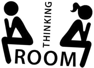 MAGICLULU 5 Stück Toiletten Sticker Aus Wasserdichtem Pvc Kreative Badezimmer Dekoration Selbstklebend Für Home Und Hotel Mit Lustigen Hinweisschildern