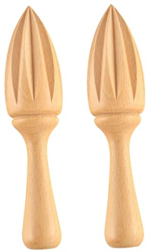 Ciieeo 2pcs Lemon Juicer Manual Beech Fruit Citrus Lemon Squeezer Kitchen Supplies for Home Use