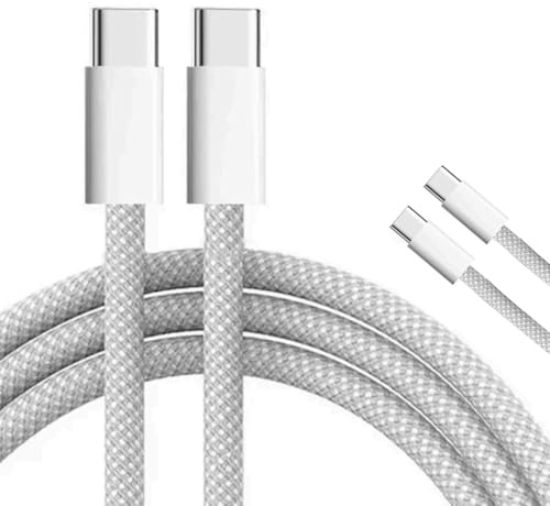 Tec-Digi Cavo di ricarica da USB C a USB C, 1 m, 60 W tipo C cavo di ricarica rapida per MacBook Air/Pro, iPad Mini 6/Pro 2022/Air 5, Samsung Galaxy S21/S21+/S20+ Ultra Note 20, Pixel 4/3 XL ricarica