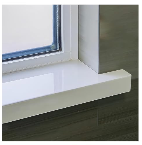 Copri-davanzale per finestra a bovindo, Pannello di protezione for davanzale della finestra, pannello in schiuma di PVC tagliabile, dimensioni multiple(31.5x9.8in)