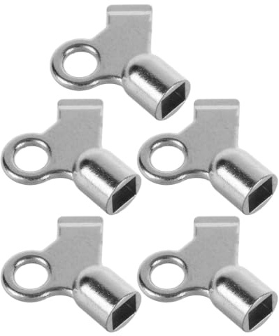 Toyvian 5 Piezas Llave para Válvula de Purga de Radiador Diseño Cuadrado, Aleación de Zinc, Rendimiento Estable y Uso Práctico para Mantenimiento de Calefacción