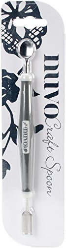 Tonic Studios Nuvo Craft Spoon Nuvo 18,5 cm - Cuillère à Double Extrémité - pour Paillettes, Poudre à Embosser, Sequins & Strass