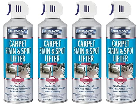 Blue Magic Carpet Stain & Spot Lifter - 22 oz. Aerosol Can (Pack of 4)