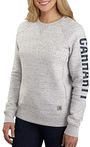 Carhartt Felpa con Stampa A Girocollo E Maniche con Logo A Blocco Maglia di Tuta Donna