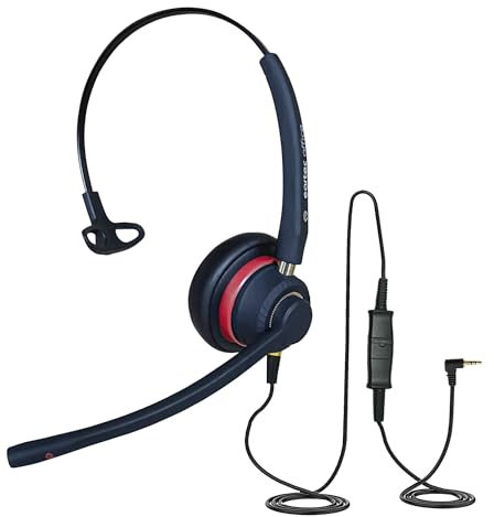 Headset for NEC G355 DECT G955 DECT MH250 Cordless Phone Home Office Call Centre Noise Cancelling Mic Comfortable Headband EAR510 QD011 Single Ear
